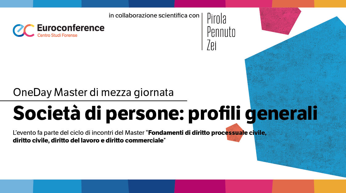 Immagine Società di persone: profili generali | Euroconference